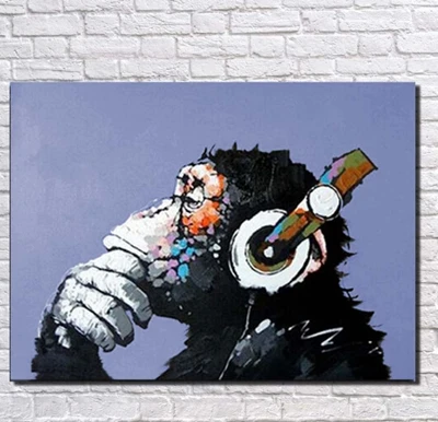 Ручная роспись современный колокольчик слушать картина маслом Музыка