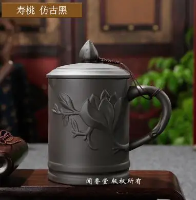 Yixing Zisha чашки чайные наборы кунг-фу фильтр с крытым домашним чаем кружки креативные керамические офисные кофейные кружки - Цвет: 5