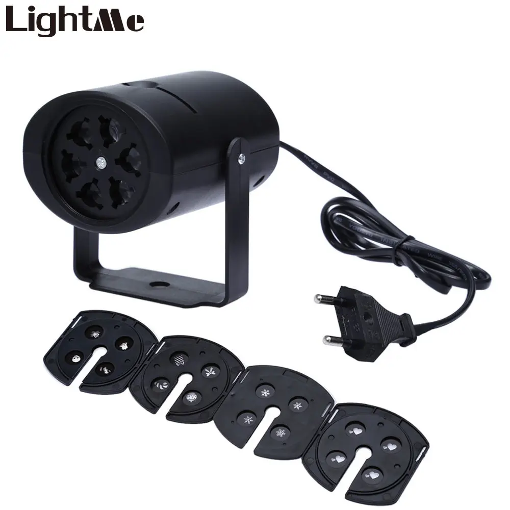 Lightme Проектор Лампа LED Свет Этапа Сердце Снег Паук Бантом Bat Праздник Пейзаж Сад