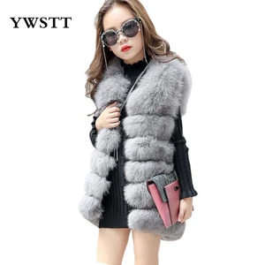 2017 Winter Childrens Faux Fur Vest Girls High Imitation Artificial Fur Vest Luxury Jacket Princess Imitation Fox Fur Coat
