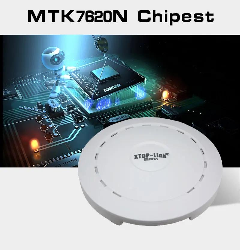 MT7620N чип 8 МБ флэш 64 МБ ОЗУ 300 Мбит POE мощность потолочное крепление openwrt беспроводная точка доступа ap английский интерфейс управления