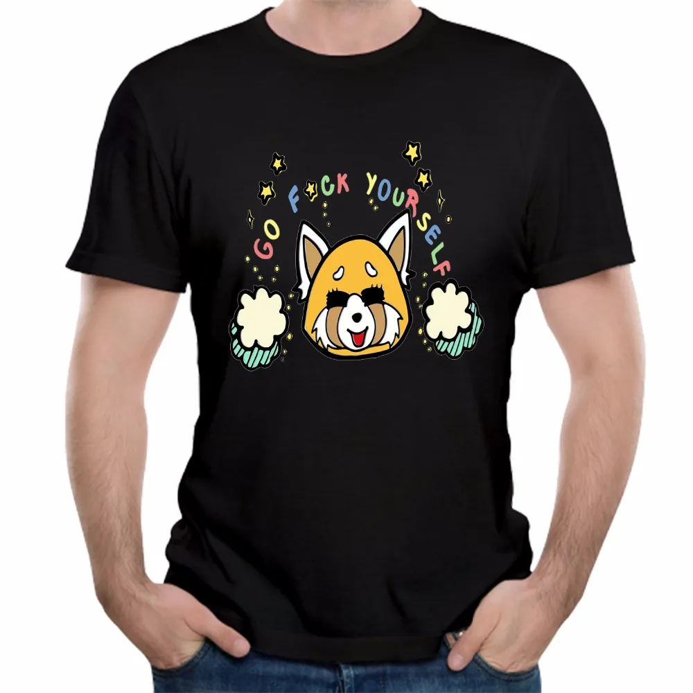 Агрессивные футболки Retsuko популярная мультяшная футболка Aggretsuko Повседневная