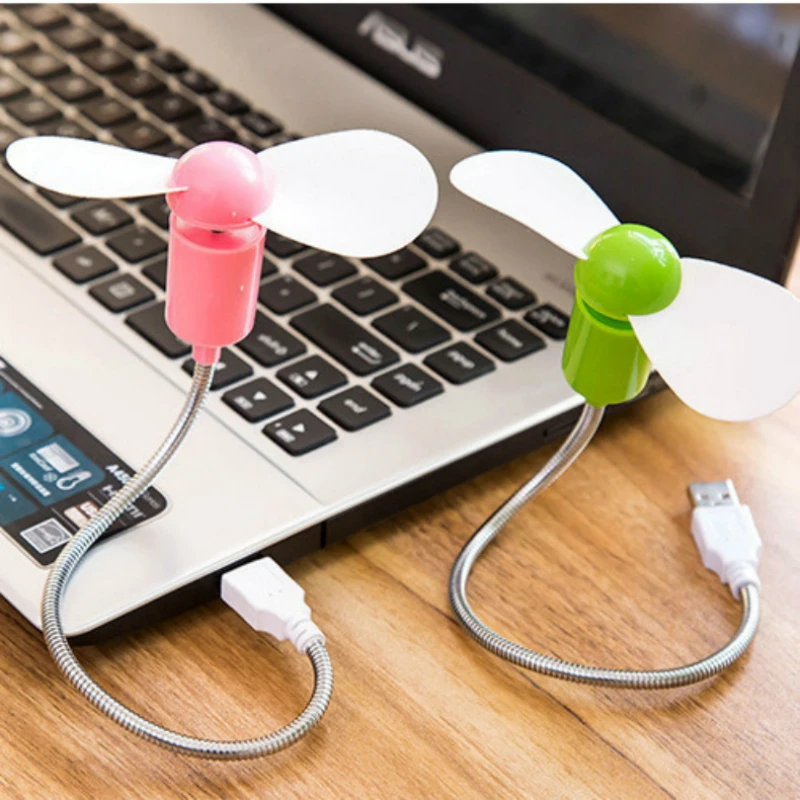 Портативный Съемный гибкая usb лампа 360 градусов отрегулировать мини вентилятор
