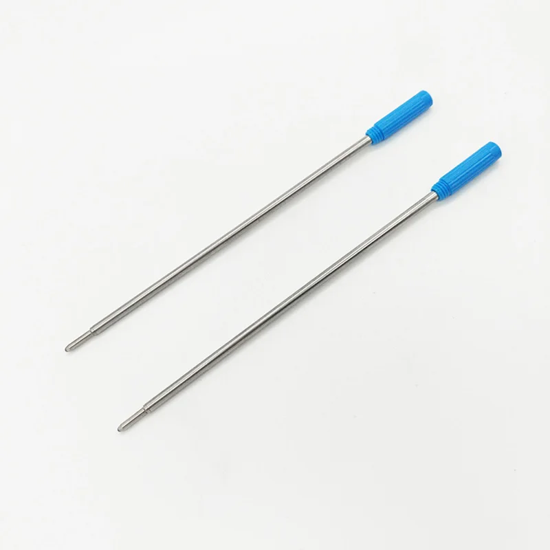 3pcs Blue Ink Креативная тонкая металлическая шариковая ручка, винтажная золотистая Серебристая Шариковая ручка для бизнес-письма, подарки, офисные школьные принадлежности, канцелярские принадлежности - Цвет: 3pcs Blue Ink