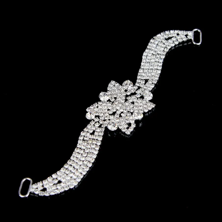 30 шт сверкающие стразы Соединительные элементы для бикини золото серебро