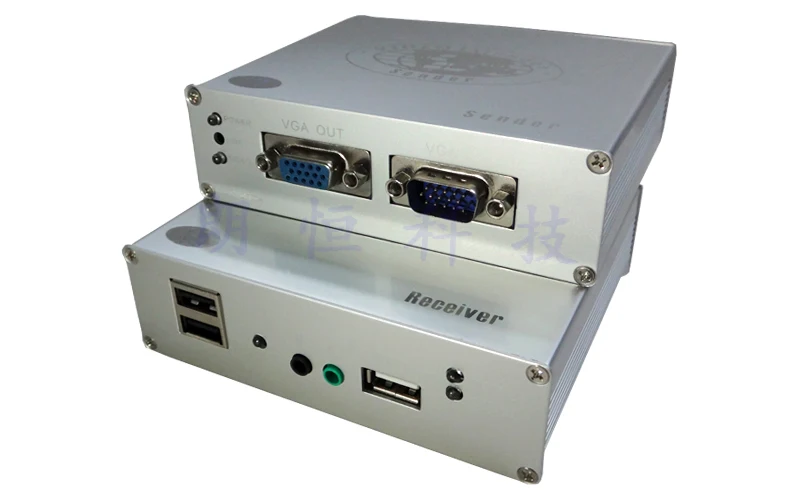 KVM расширитель VGA + USB аудио 1080P HD видео микрофон SPK Мышь Клавиатура 50 м Cat 5e/6 RJ4 Ethernet