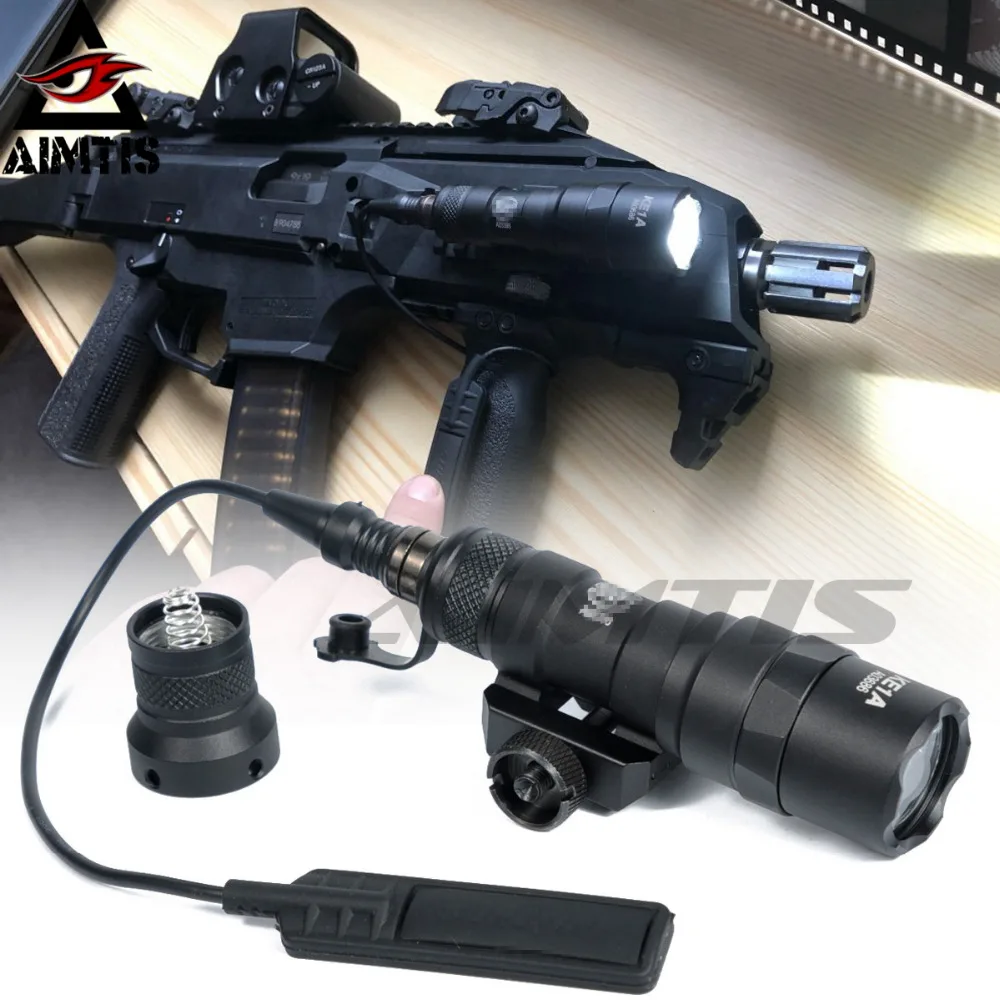 AIMTIS M300B мини скаутский светильник тактический рельсовый охотничий флеш