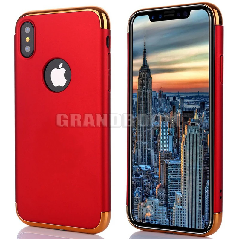 100 шт Гибридный 3 в 1 Пластиковый ударопрочный Твердый чехол для iPhone 11 Pro Max XS XR X 8 7 6 6S Plus SE 5 5S Броня матовый защитный чехол