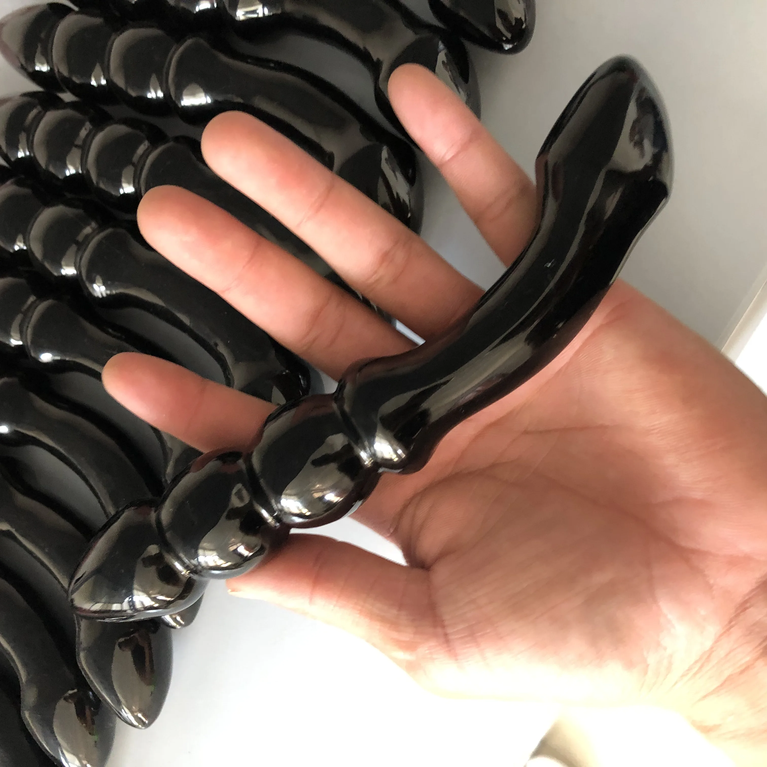 1 шт. натуральный обсидиан спиральная Хрустальная палочка ручная работа