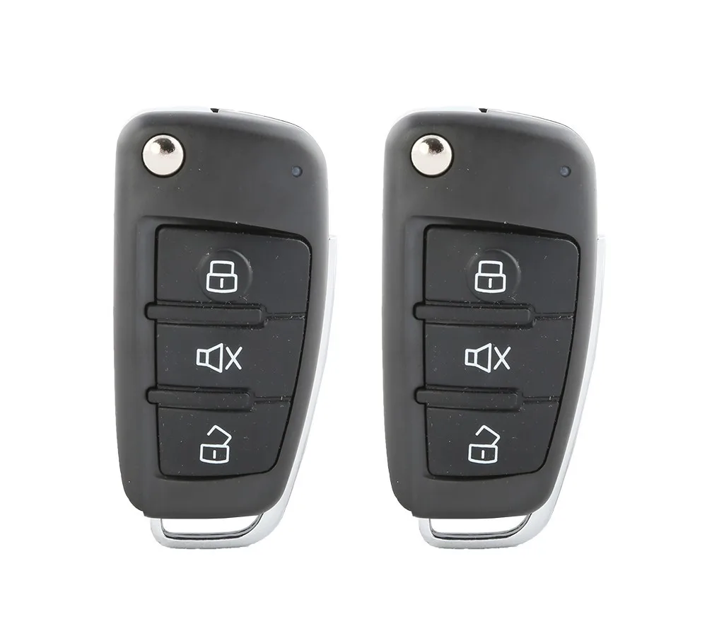 Универсальная автомобильная сигнализация с откидным ключом пульт