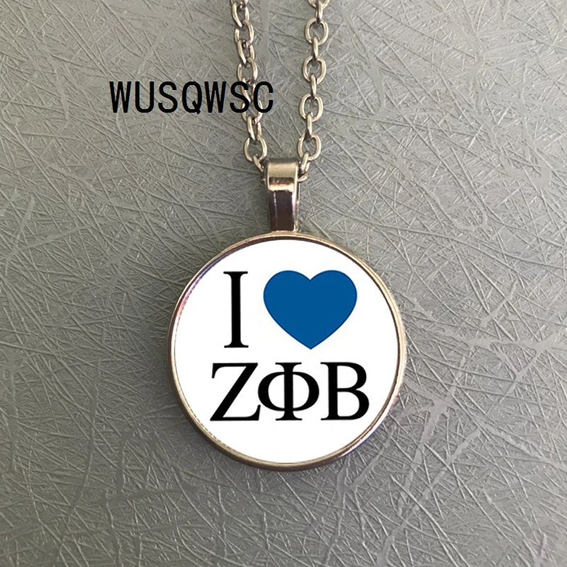 Лидер продаж! Zeta Phi Beta женское ожерелье 4 стиля ZPB символ искусство картина из