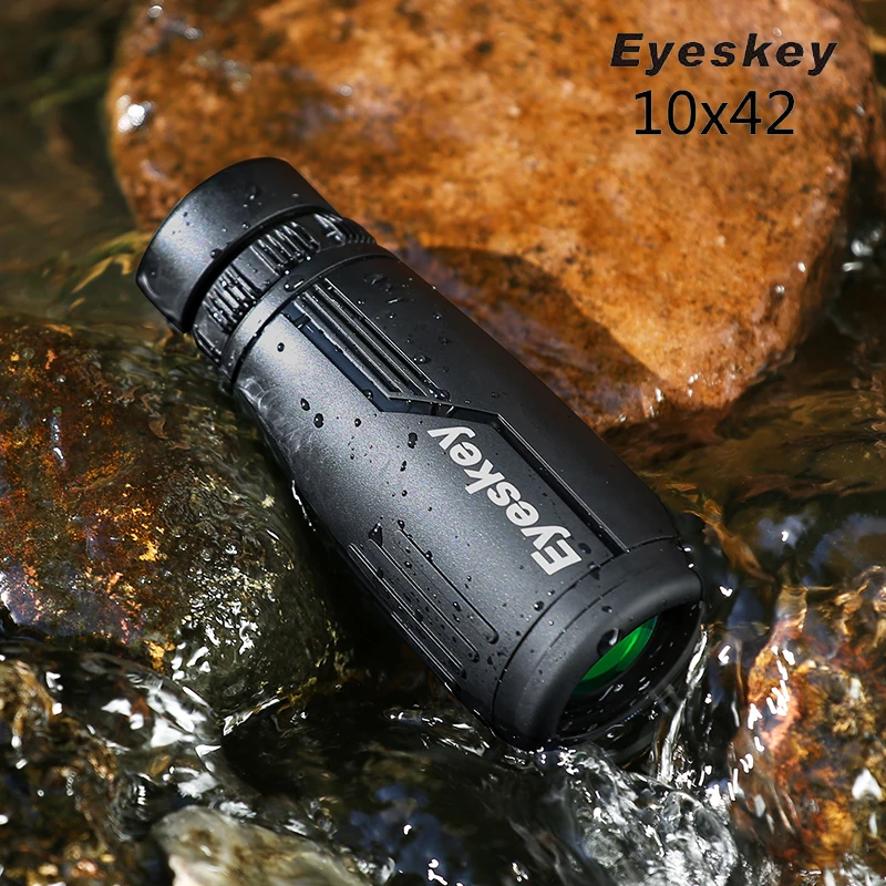 Бинокль Eyeskey 10x42 монокулярный телескоп Bak4 призмовая оптика для активного отдыха