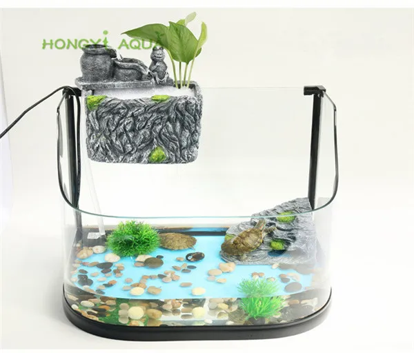 

1 piece turtle cylinder filter low water level small fish tank filter box slot filter equipment strong filter box