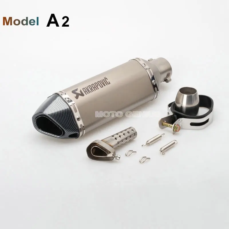 A2 Akrapovic выхлопная труба глушитель мотоцикла выхлопная система Moto Escape для Yamaha Honda Kawasaki - Цвет: A2