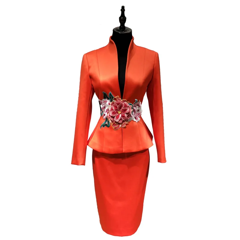 Новыя роскошная дизайнерская обувь с вышивкой в китайском стиле костюм униформа