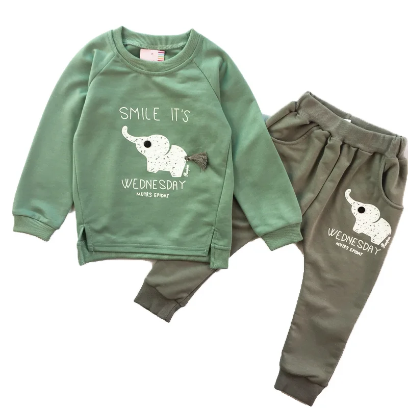 Новинка сезон осень весна комплекты одежды из хлопка для маленьких мальчиков и