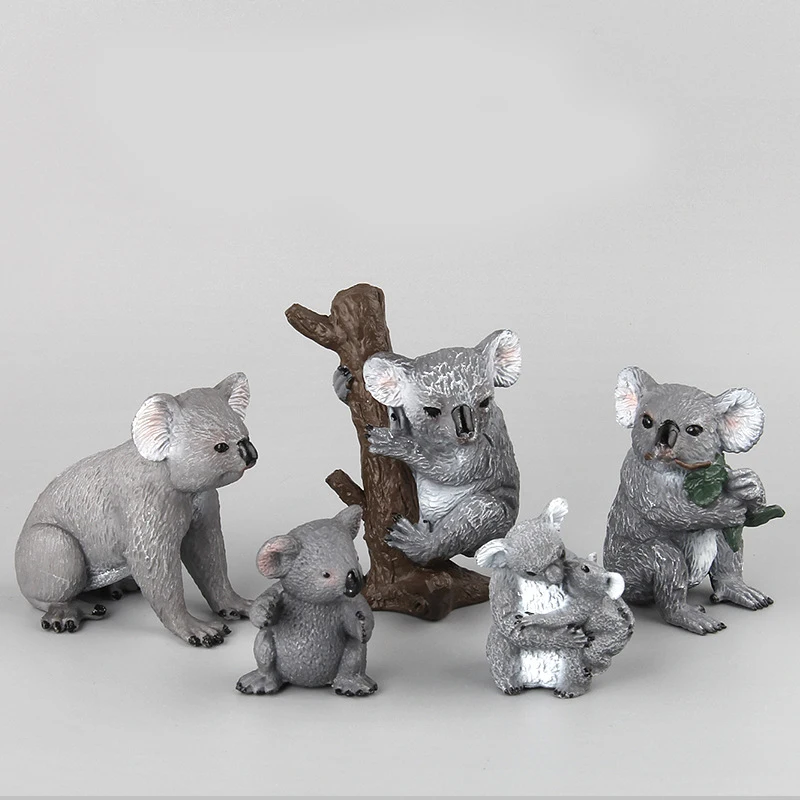 Милая и интересная фигурка семьи коала аксессуары для домашнего декора игрушки