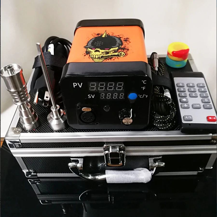 Электронный Портативный Dab установки ENail восковая ручка электрический Dab Box комплект Температура контроллер для 10/16/20 мм катушка Rig стеклянные трубки для курения