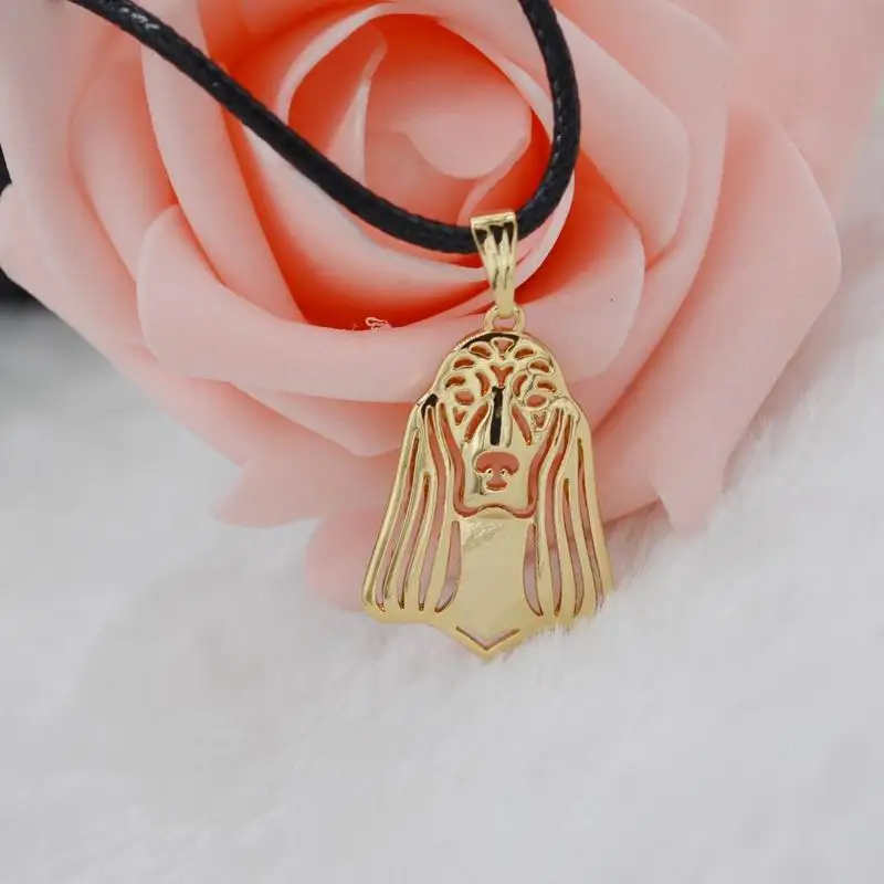 Модные веревки цепи кулон в виде собаки ожерелья Женские Ювелирные изделия