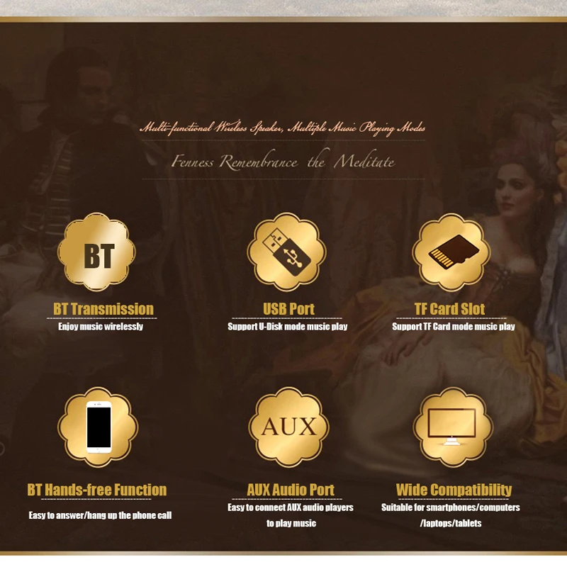 TORTOYO AS80 винтажный Ретро фонограф форма беспроводной Bluetooth динамик стерео