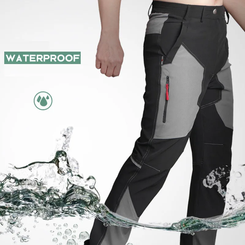 Мужские летние быстросохнущие брюки из материала софтшелл 2020 уличные эластичные