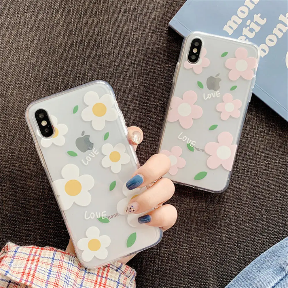 Moskado Прозрачный цветочный чехол для телефона с листьями для iPhone X, XR, XS, Max, 7, 8, 6, 6s Plus, 5, 5S, SE, цветы, мягкий ТПУ прозрачный чехол-накладка
