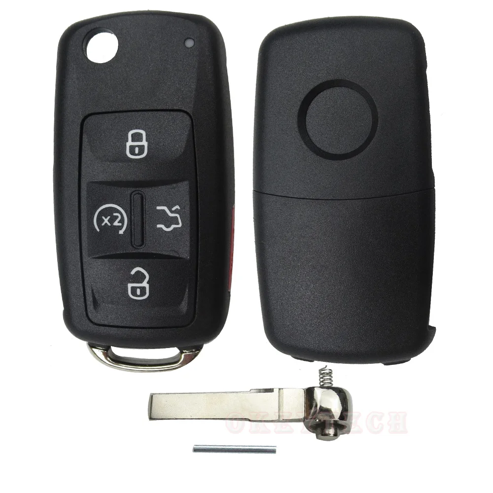 Чехол OkeyTech flip key корпус автомобильного ключа дистанционного управления для VW