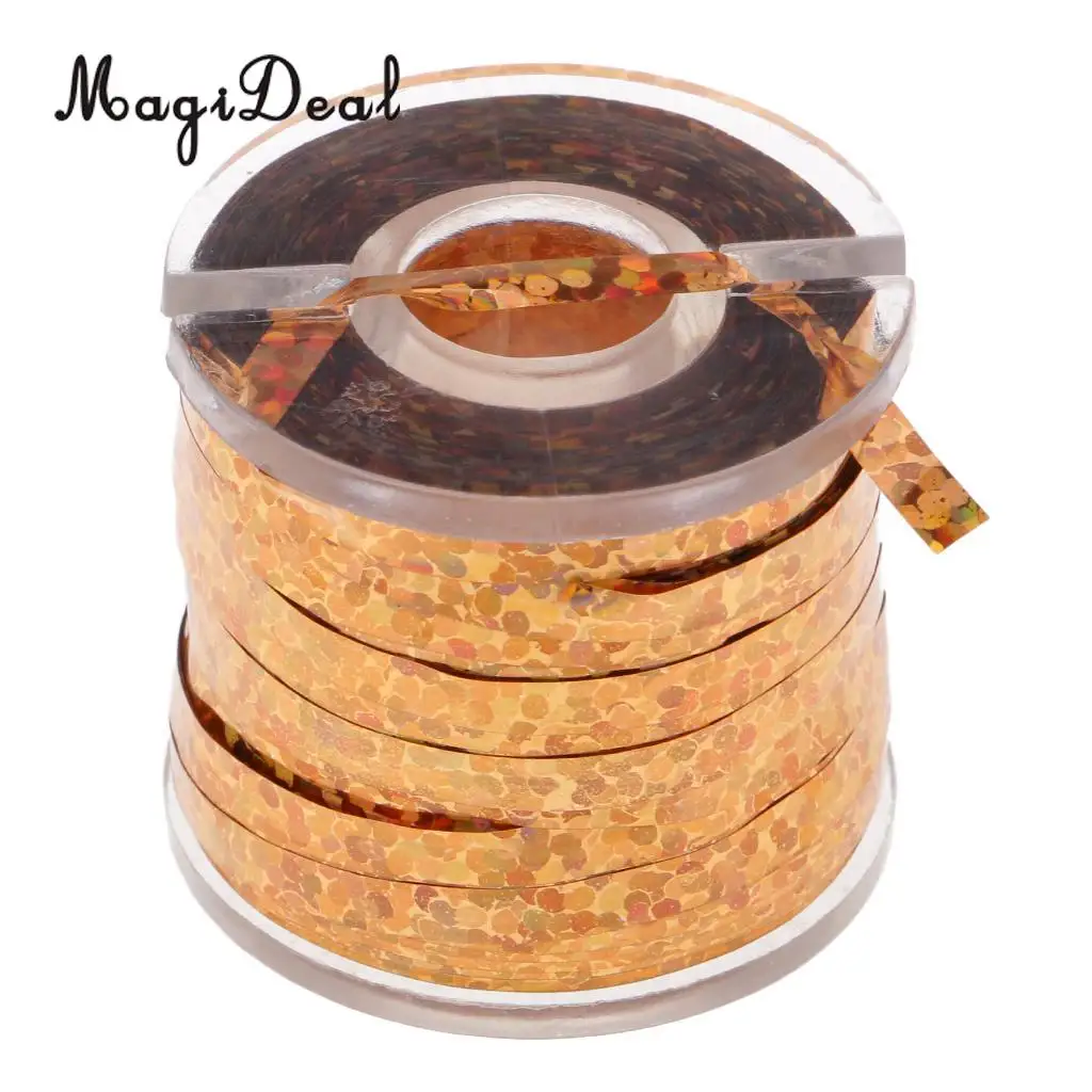 Ярдов Голографическая мишура флэш-лента Фантазийная оранжевая Мишура для