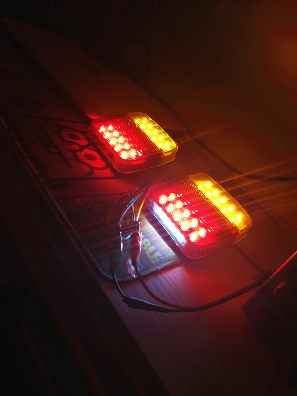 1 пара 12 V 20leds прицеп стоп для грузовика автобуса тормоза задние фары задний свет, обратный загорится индикатор внешний свет