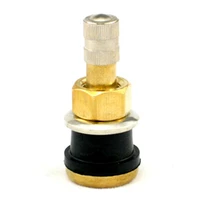 tr501 1 12 brass tubeless truck valve stem straight 3 38 625 hole