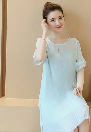 New Maternity Dresses Clothes For Pregnant Women Clothing Gown Output Wear short Sleeve Pregnancy Summer Dress | Мать и ребенок
