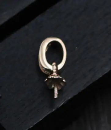 1 rose gold 925 пробы серебро Циркон разъем конец Кепки застежками для жемчуг хрустальные бусины Цепочки и ожерелья подвеска застежка крючки DIY изделия делают - Цвет: 1 rose gold