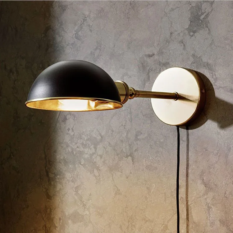 Настенный светильник с вращающейся головкой креативная настенная лампа для