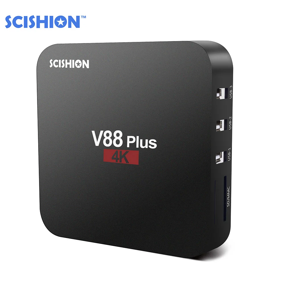 ТВ приставка SCISHION V88 Plus из России Smart Android 8 1 RK3229 Четырехъядерный 4K 2 Гб 16 Miracast WiFi