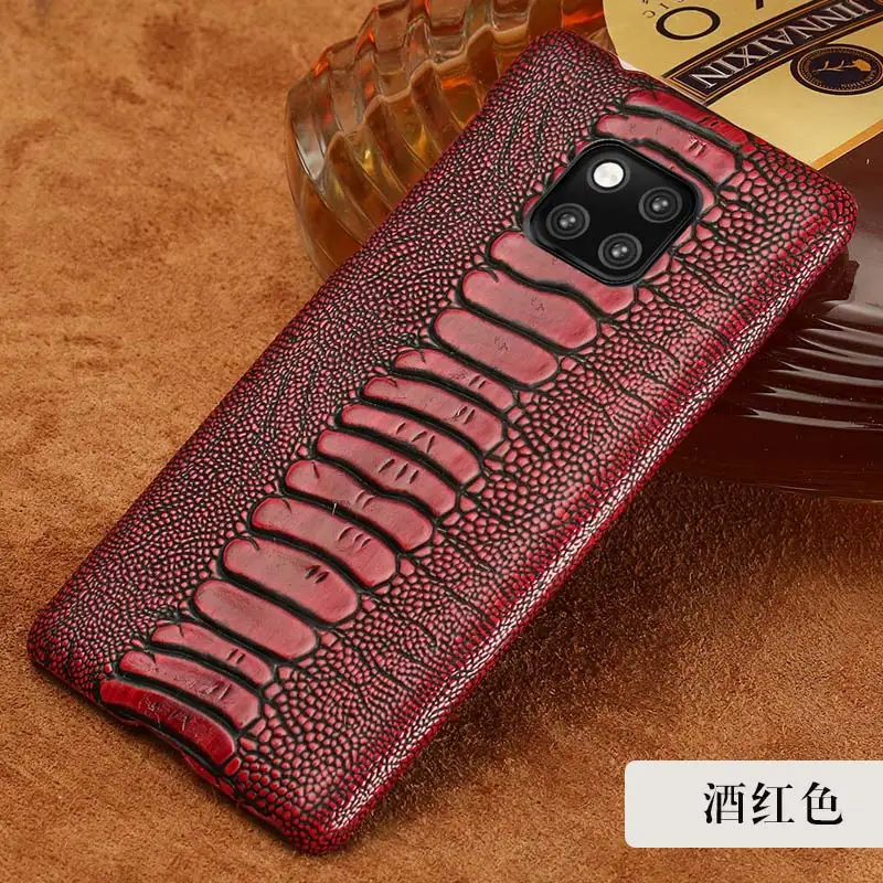 Red wine Роскошный чехол для телефона из натуральной кожи для huawei mate 20 10 pro mate 9 pro Honor 9 Lite защитный чехол с защитой от землетрясений - Цвет: Red wine