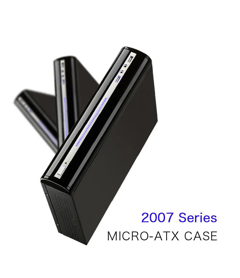Realan 2007C вертикальный мини ITX чехол небольшой micro atx корпус шкафа с Питание