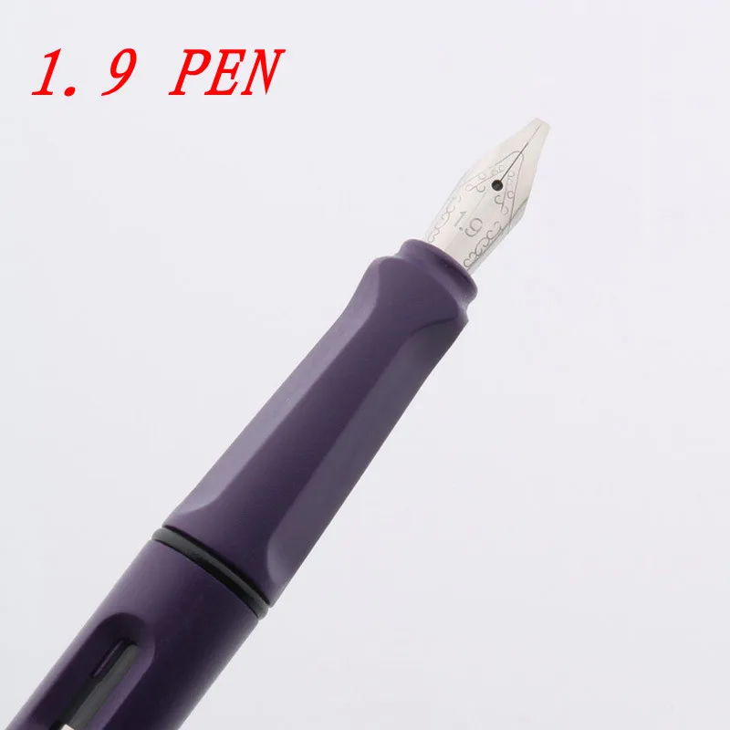 1.9 pen Медная ручка матовый фиолетовый 878 пластик прозрачный Готический параллельный художественный корпус Плоский Наконечник виниловая каллиграфия авторучка - Цвет: 1.9 pen