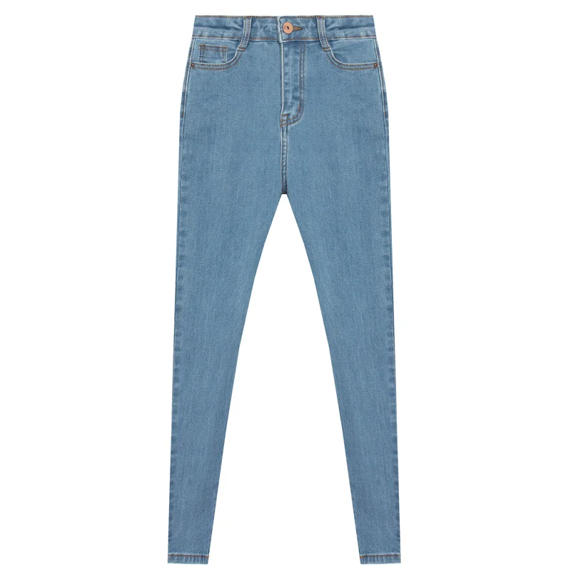 Soft Jeans For Women Cowboy High Elastic Casual Skinny Denim Pencil Pants Ankle Length Femme Trousers Boyfriend Plus Size | Женская