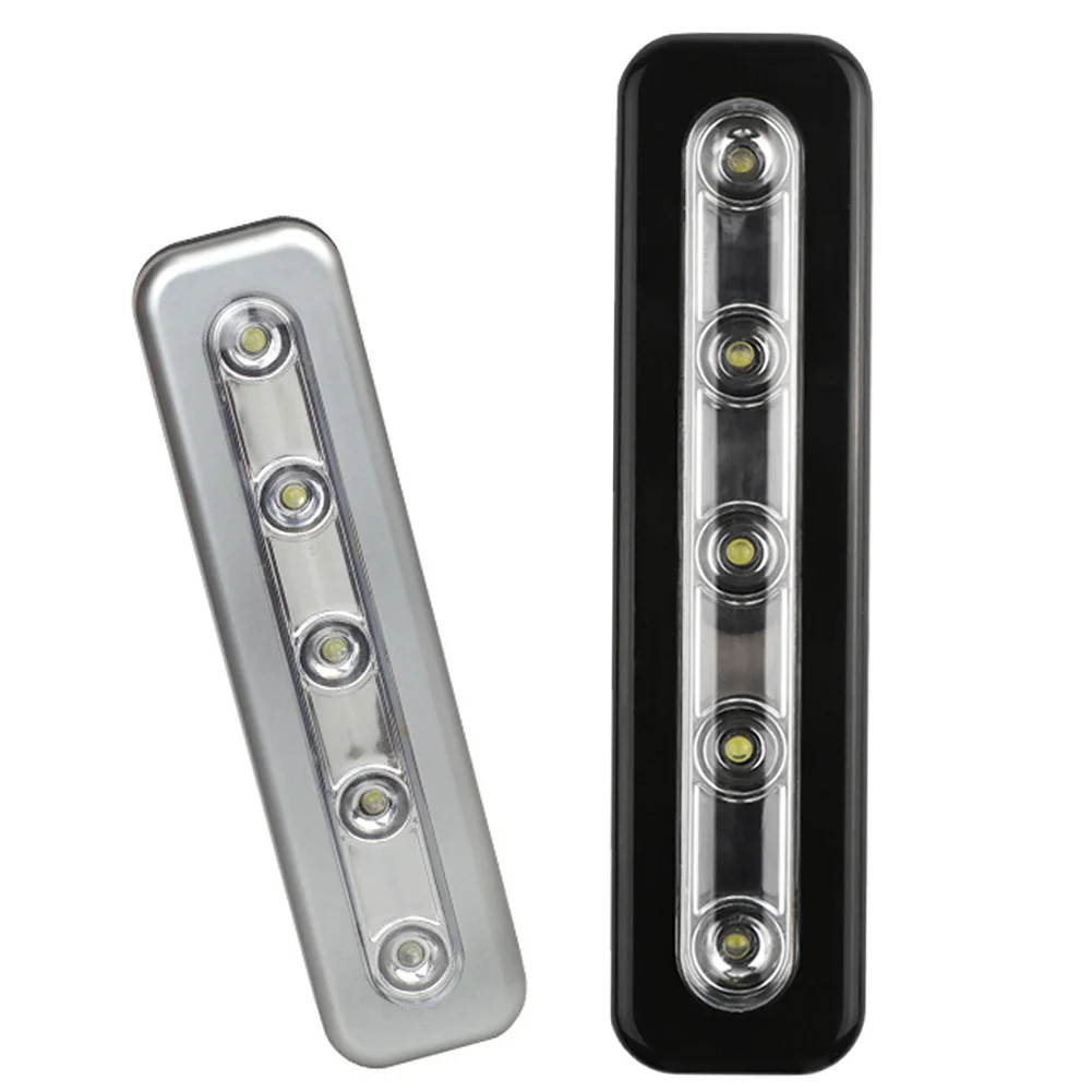 Мини ночник с 5 Светодиодами беспроводная лампа сенсорным управлением