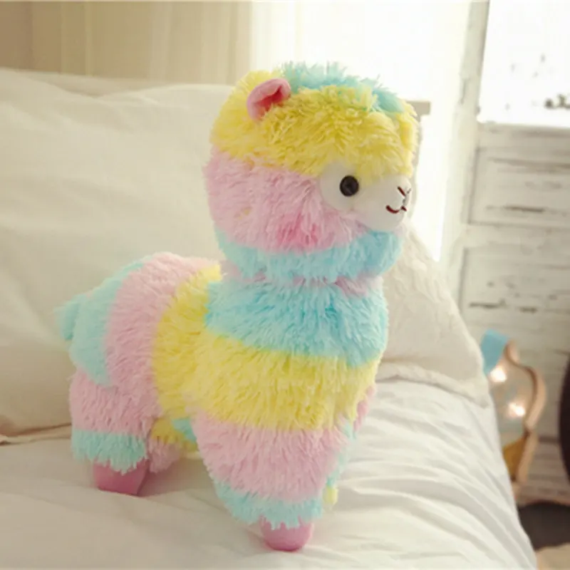 1 шт. 35 см Kawaii Радуга Альпака плюшевые животные мягкие плюшевые Alpacasso овца лама игрушки подарки на день рождения Валентина игрушки для девочек