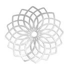 Шампуры из нержавеющей стали фурнитура для украшений Цветок тусклого серебра, полый, 5,1 см (2 дюйма) x 5,1 см (2 дюйма), толщина: 0,3 мм, 10 шт.