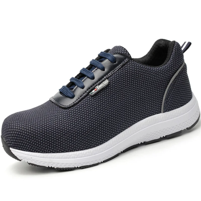 Мужские кроссовки со стальным мысом легкие дышащие Нескользящие для работы