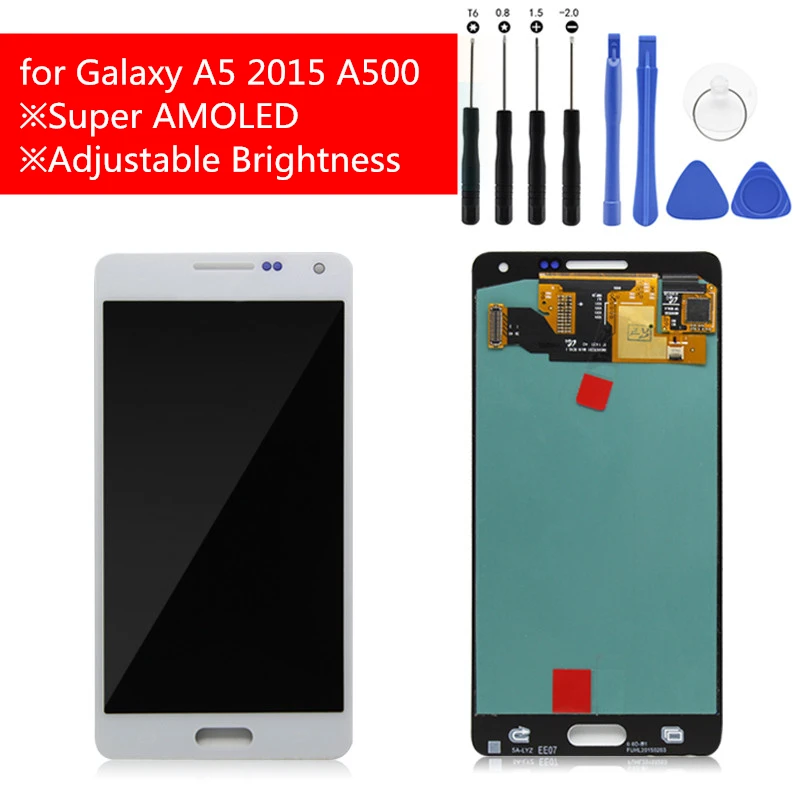 

ЖК-дисплей для Samsung Galaxy A5 2015 A500, ЖК-дисплей с сенсорным экраном и дигитайзером в сборе, ЖК-дисплей для Galaxy A5 A500F A500M, запасные части