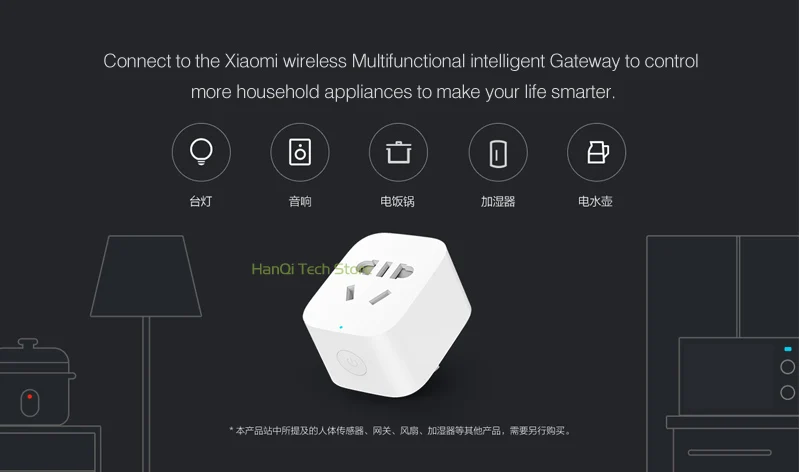 Xiao mi Jia mi умная розетка WiFi беспроводной розетки с дистанционным управлением адаптер питания включения и выключения с телефоном