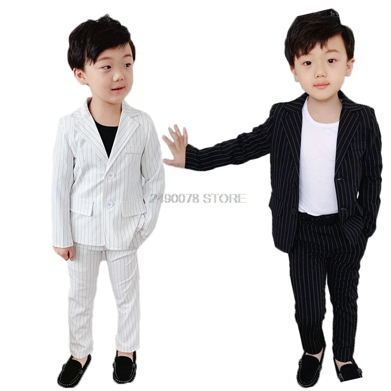 Официальный костюм для мальчиков на свадьбу Детский выпускной вечеринку блейзер