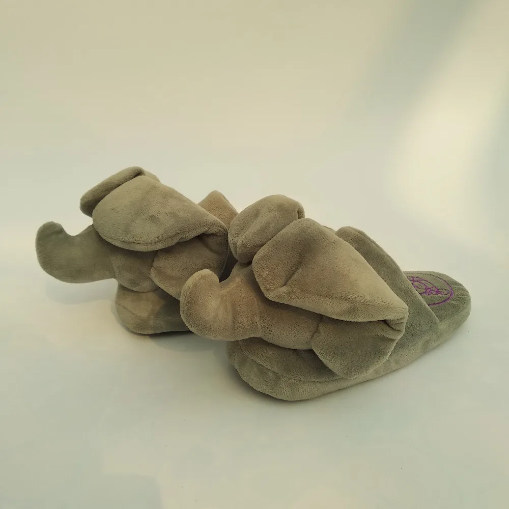 Новые плюшевые тапки в виде слона игрушки и мягкие животные домашние тапочки
