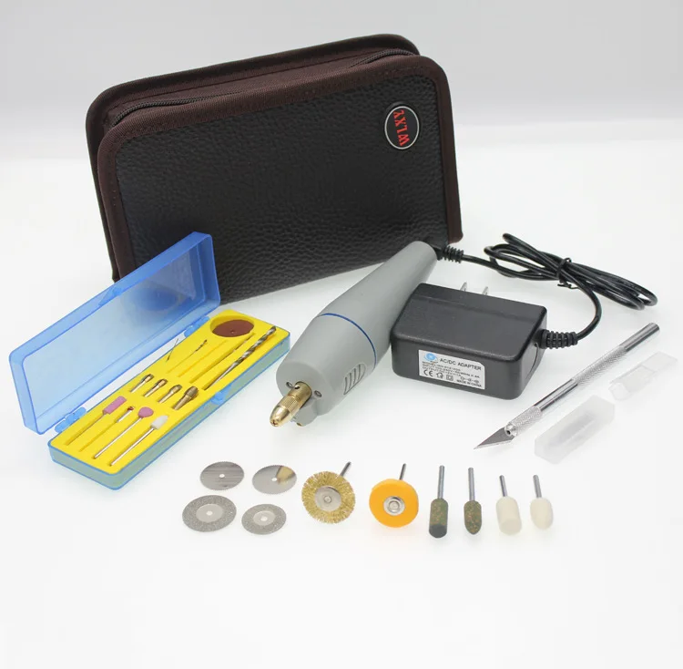 Миниатюрная электрическая дрель WLXY шлифовальный станок маленькая