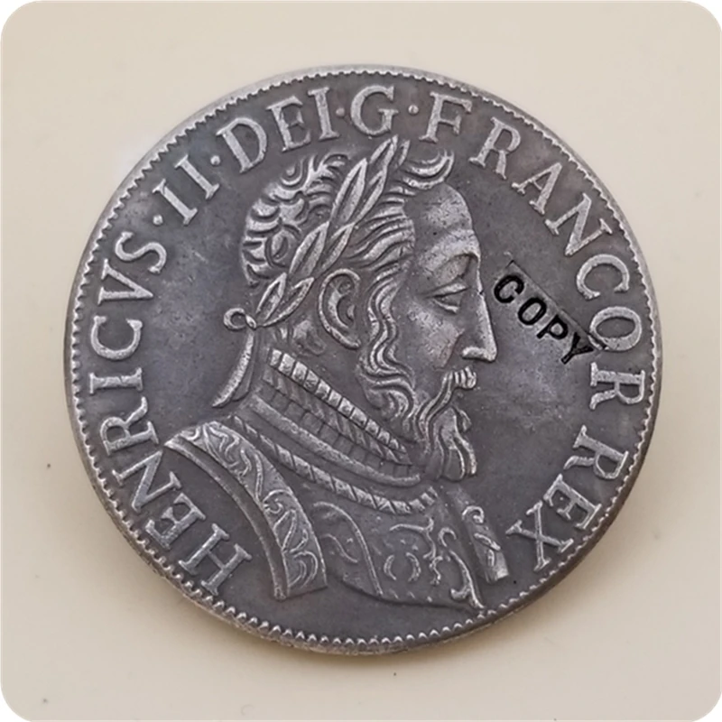 1554 г. Франция-Королевство тенстон-Анри II копия монет бесплатная доставка | Дом и