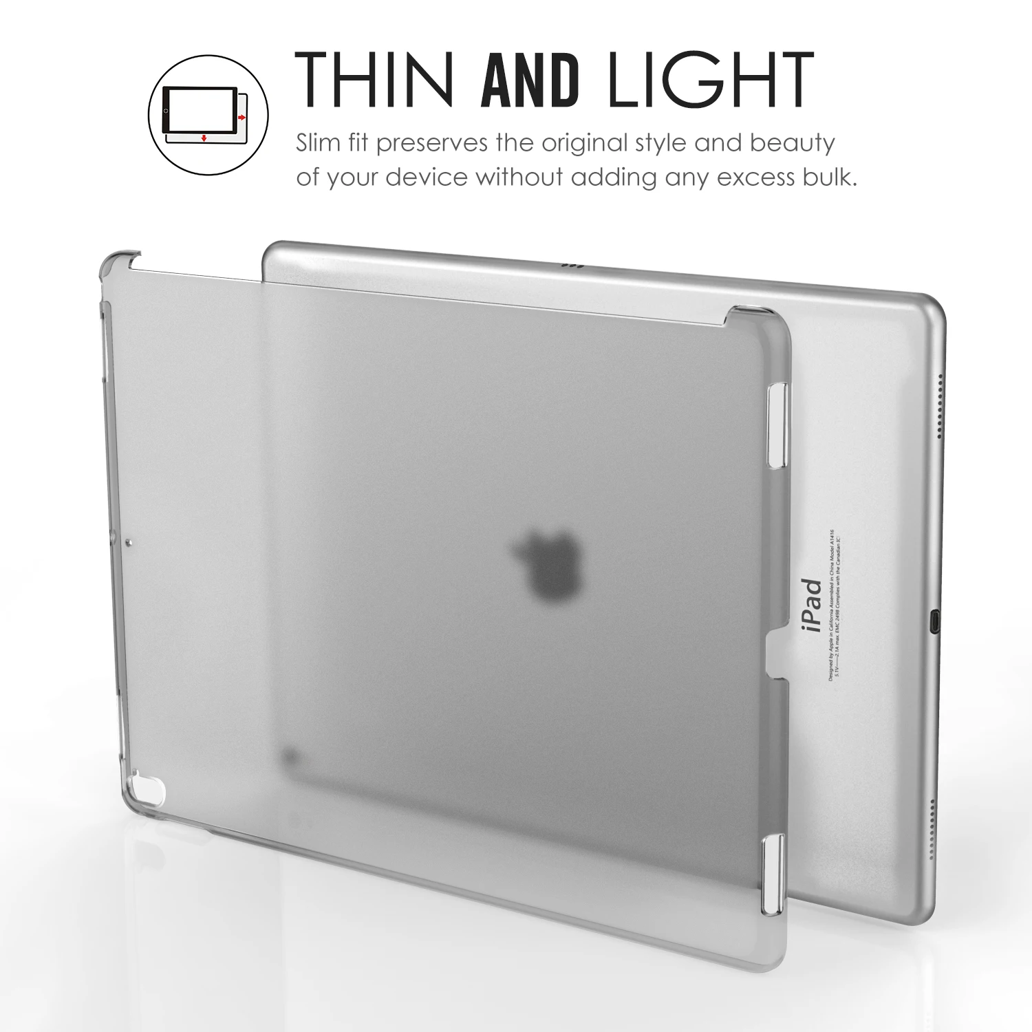 Чехол для iPad Pro 12,9 дюйма&, прозрачный тонкий жесткий пластиковый протектор/задняя крышка для iPad Pro официальная смарт-клавиатура