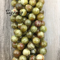 smooth round green dragon blood jaspers stone beads natural blood strand beads high quality jewelry making beads my1575
